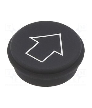 09-0S12.0251 Button; round; Ø21mm; black; 09; Button marking: arrow TmittQwsX3vMacmZzKE3Hpfg-NsidjUfyKqh3v-NFAE