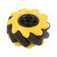 FIT0662-1 Wheel; yellow-black; Shaft: screw; screw; Ø: 48mm; Plating: rubber gJOd1HCsTq98Iqc-L5zOSrS1vwalgaFZvBmt4epQa_w