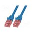 CQ2046U Patch cord; RJ45 plug; U/UTP; 6; stranded; Cu; 1.5m; LSZH; blue 4lEAOd7cuy2eOLm5NRwKcjcLjOxEdSsSMsA4NJ7zB4c
