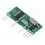 650201537G Module: RF; FM receiver; AM,OOK; 433.92MHz; -113dBm; 5VDC; 7.5mA UDRZ0XF-Mrkc6Nmt58WQ22BiQIUhECD21wNMC2WMCz8