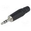KS3PB Connector: Jack 3,5mm; plug; male; stereo; ways: 3; straight; black qLwqe8Zc6FayKybAagDjBJS5KtE5USRzsnIcaUApDZU