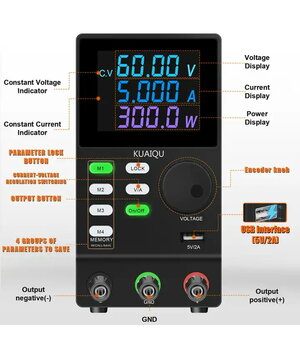 Programmējams laboratorijas barošanas avots 0–60 V, 0–5 A, 4 cipari, RS232, USB

 AML6005RS+2.jpg