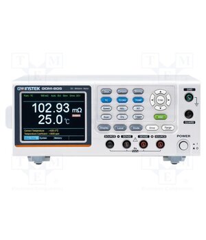 GOM-805 Milli-ohm meter; LCD TFT 3,5"; 320x240; Temp: -50÷399.9°C CS3MA-oIAPa01bEWtK9cXVrLAhH29uLEFwMKd2dZ1Fc