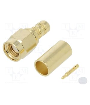 132113 Connector: SMA; plug; male; straight; 50Ω; soldering,crimped; PTFE Qqmr9Gc_lV7W-TrbGOZqyfLCzt3KAblS5wGhyyVf0F8