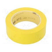 471-38-33/YE Tape: marking; yellow; L: 33m; W: 38mm; Thk: 0.13mm; 2.5N/cm; 130% Sxh66bwpFuMmM6DMVdA9HUoiD6TaUR00GqRCyiMurOA