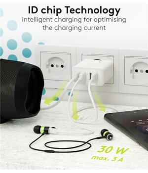 BAROJUMU AVOTS - USB-A daudzportu lādētājs 4x USB-A (30 W) balts

 AMS0530_4B+3.jpg