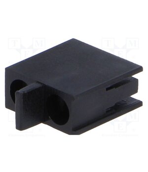 FIX-LED-305 LED housing; 3mm; polyamide; angular; black; UL94V-2; H: 10mm arlgE4ra4UtC6fN97W2ehTlxFbvDMDByVoTVfs4zOQM