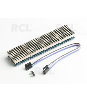 Dot Matrix modulis 4-in-1 displejs Arduino, zaļš, MAX7219

 ABMAX7219_4M.jpg