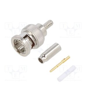 031-70013 Connector: BNC; plug; male; straight; 75Ω; crimped; for cable; PTFE hUh-AmR65bNlAMw1Qkkq_wxbrfAgSn6J_essd1HGI0Y