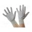 109-0436 Protective gloves; ESD; S; Features: dissipative; grey (bright) hB3QU6iQV9THjbK2LaDmN8x7_VPrJVTCchrJ8gxg65o