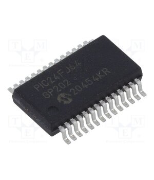 PIC24FJ64GP202-I/SS IC: PIC microcontroller; 64kB; 2÷3.6VDC; SMD; SSOP28; PIC24; tube dI9SSRAVpRI2w-e-QCxakjwKIqGrnPnIjqsUF_2FWC4