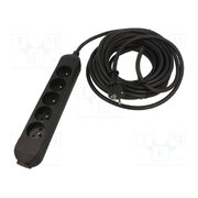 5907570042858 Extension lead; 3x2.5mm2; Sockets: 5; rubber; black; 10m; 16A; PRO arKUDzhgjk5mW1NJGsSjk6NckkhnmeprBYX1iB4_ezs