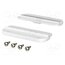 48800203 Set of wall holders; white; 2pcs. V9QG3l7qJ-wegSc5V-5Rcg50f7E1OG7tKBS7WBUrkfY