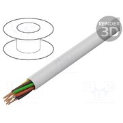 LA0053 Wire; BiTprotect,YTDY; 8x0.5mm; round; wire; Cu; PVC; white; CPR: Eca KwAsXiZGpNRLd3k1Axr7bs9wNcKW16UAsDZpUx8fDI0