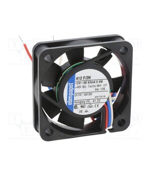 412F/2H-136 Fan: DC; axial; 12VDC; 40x40x10mm; 8.88m3/h; 26dBA; slide; 6000rpm Fraw0Gu7lfKvGoZwhqeYiirmL9KHllSQ-e11riE2quU