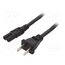 6010.5274 Cable; 2x18AWG; IEC C7 female,NEMA 1-15 (A) plug; PVC; 2m; black bkWt5DJ51YkVy46GfpVGaSX4duCM-ZvcTPa0oP8zrAQ