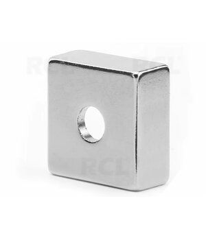 Neodīma magnēts NdFeB, 20x20x10 mm ar 5 mm caurumu

 CPM20209M+1.jpg