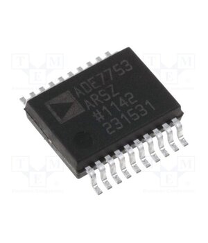 ADE7753ARSZ IC: electric energy meter; CF pulses,serial,SPI; SSOP20; 25mW 1KvyhytOotGnZoUuBC42B01ORc2W86ACqj--hItJgQ8