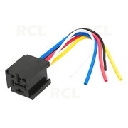 CAR RELAY SOCKET 80A , 5 contacts with Leads