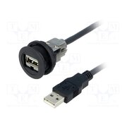 09454521962 USB socket; 22mm; har-port; -25÷70°C; Ø22.3mm; IP20; black hvdiQjor3Wtkft4feW1bqDaxWupyDRSwGJ5uKRCkagk