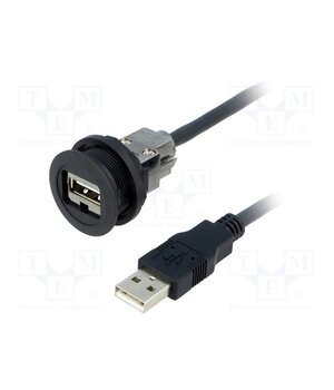 09454521962 USB socket; 22mm; har-port; -25÷70°C; Ø22.3mm; IP20; black hvdiQjor3Wtkft4feW1bqDaxWupyDRSwGJ5uKRCkagk