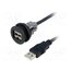 09454521962 USB socket; 22mm; har-port; -25÷70°C; Ø22.3mm; IP20; black hvdiQjor3Wtkft4feW1bqDaxWupyDRSwGJ5uKRCkagk