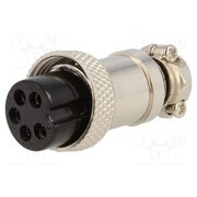 VG04013 Connector: microphone; plug; female; PIN: 5; for cable; straight D1lqwD6lFvvF4mIR2OQEpOnPyyXtcrF34YYVuBSRxFk