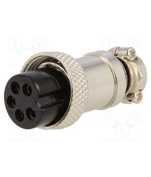 VG04013 Connector: microphone; plug; female; PIN: 5; for cable; straight D1lqwD6lFvvF4mIR2OQEpOnPyyXtcrF34YYVuBSRxFk