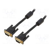 DADBN Cable; D-Sub 15pin HD plug,both sides; black; 15m; Øcable: 8mm wKGTbWUPw-SRtiaR0RnPQtqoJK5QrLW90zzVKUHVkEI