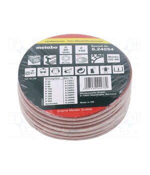 624054000 Sanding plate; Granularity: 100; Mounting: bur; wood,metal; Ø80mm wX1pc_dPcUEl-83nLI6fvDxPpKnZjURYWJaZSXOHl9o