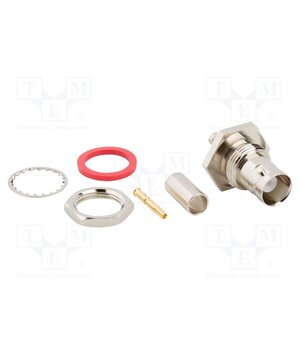 031-342-RFX Connector: BNC; socket; female; straight; 50Ω; crimped; POM; brass HdHkRmMGvAZU_YG-j7zNKURPInHxzs1twfzXxdI8X4U