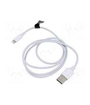 LAIWF Cable; Apple Lightning plug,USB A plug; nickel plated; 1m; white 5lSlJjNldlnuX0COKfKTWUG8QsmhiIWmfn4YKaldajY