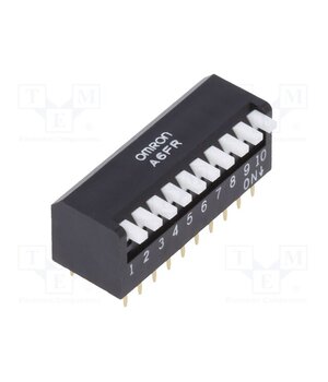 A6FR0104 Switch: DIP-SWITCH; Poles number: 10; ON-OFF; 0.025A/24VDC; Pos: 2 QpS23XiAfWgXB_OPtUPDXp9LLjO3OplfvWUrLlkuVYk