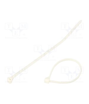 7TAG009570R0002 Cable tie; with a metal clasp; L: 92mm; W: 2.3mm; white; 80N LSxXkvHEca3XWIgAOoOcaPmHcvBTcIMuQgpPsnxfY20