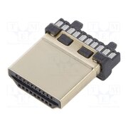 DS1117-BN0-TME-002 Connector: HDMI; plug; PIN: 19; gold flash; for cable pUuE19PsgFzc2FxBrcFgKwmEv7QhiwT2xD_Fu96-6Kw