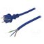 W-98455 Cable; 3x2.5mm2; CEE 7/7 (E/F) plug,cables; rubber; 4m; blue; 16A rPqXyBkC8hUYRTIVewWFueD0ZcHmCpueM4G6TTiO7Fs