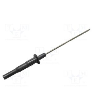 BU-26130-0 Test probe; 10A; 1kV; black; Tip diameter: 2mm; Overall len: 160mm oPBqGvKdFug8Go_d-jTdAW6XXGSsCfy3_BbHDSB8hEI