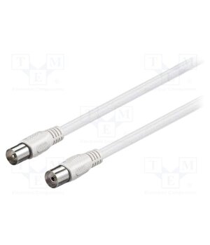 66616 Cable; 5m; coaxial 9.5mm socket,coaxial 9.5mm plug; PVC; white wY5SUFuWWQV4TxaTB0Vc-OjN5JTkoqnQRSau0xn0Bg8