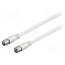 66616 Cable; 5m; coaxial 9.5mm socket,coaxial 9.5mm plug; PVC; white wY5SUFuWWQV4TxaTB0Vc-OjN5JTkoqnQRSau0xn0Bg8