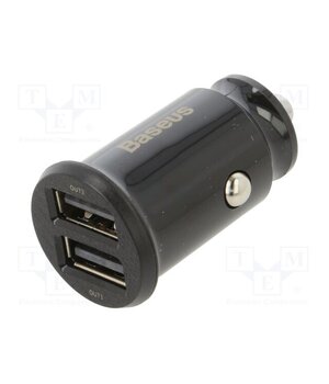 CCALL-ML01 USB power supply; USB A socket x2; Sup.volt: 12÷24VDC; black ZjjtXDAMsj-BAn05oVBV32vrmNjJ7zSa_dJw4Vpx6o8