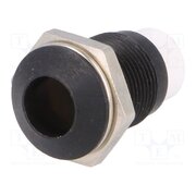 SMR1 129 LED holder; 8mm; metal; convex; with plastic plug; black XFDyzQJVh6zH7jBTmGUdmM92FC1FDtwCJkrDgIa4wws