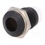 SMR1 129 LED holder; 8mm; metal; convex; with plastic plug; black XFDyzQJVh6zH7jBTmGUdmM92FC1FDtwCJkrDgIa4wws