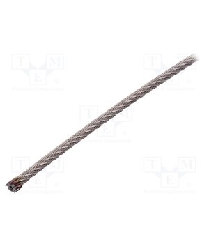 L7X7-F4-A4/10M Rope; acid resistant steel A4; Ørope: 4mm; L: 10m; Rope plexus: 7x7 dtXQa-UUqMq6KIb3YTTsWvzw3uZzeiCHtqPZi09aSzU