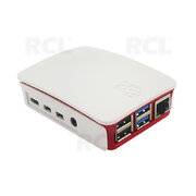 Raspberry Pi 4 korpusas oficialus baltas-raudonas