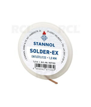 Atkausēšanas lente 1 mm 1,6 m, Stannol Solder-Ex

 ILYDS1S.jpg