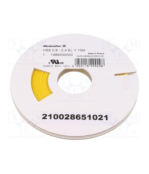 HSS 0.8-2.4 EL Y13M Heat shrink sleeve; glueless; 3: 1; 2.4mm; L: 13m; yellow MxbXjQD68pq3ifhcMJkluutyCU1RM7OBjLu6Mo0E7MA