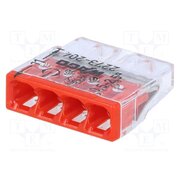 2273-204 Quick splice; 2273; 24A; 450V; spring clamp; red; L: 16.5mm; ways: 1 CrQpGjZte0y82CYcnmPEjTWcQLbHzmTfoCHLODNNWSQ