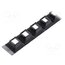 C16585_DAISY-28X1-SHD LED lens holder; rectangular; Colour: black; H: 20.2mm QNmubdFKAUYrUCcFaQLeqvRd_JrSFLZP-NeK5X9Myh8