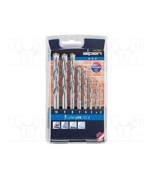0000700108100 Drill set; for concrete; steel; blister; LONGLIFE; 8pcs. saoQrLhNqGnigJbTuhmi38-sl9N0zPtTMaRUtp0joVA