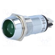 R9-86L-01-24GREEN Indicator: LED; recessed; green; 24VDC; Ø14.2mm; IP40; connectors l1AcCT4IDlsFy_-uPZqDs0omtd0g4pkuVIeuPjTfPAA